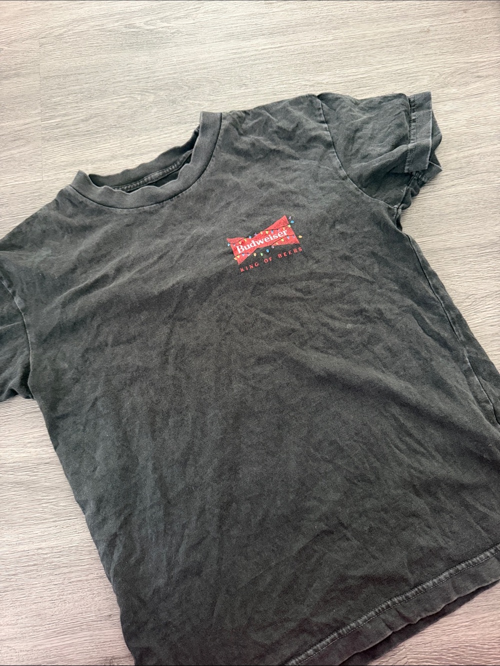 Budweiser Black T-Shirt with Red Logo